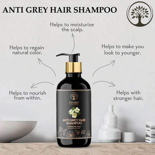 Anti Grey Hair Combo (Oil & Shampoo) Benefits