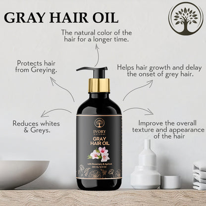 Anti Grey Hair Combo (Oil & Shampoo) Benefits