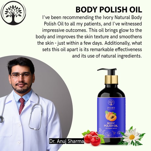 Ivory Natural Body Polish Oil recommended by doctors 