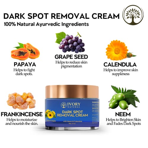 ivory natural dark spot removal face cream ingredients image
