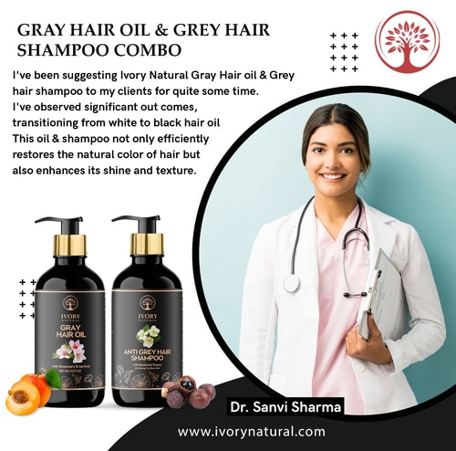 Doctor trust Anti Grey Hair Combo (Oil & Shampoo)