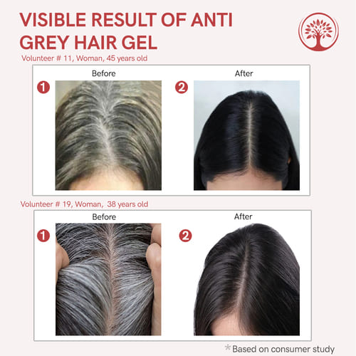 Buy Anti Grey Hair Gel Restore Natural Black Color