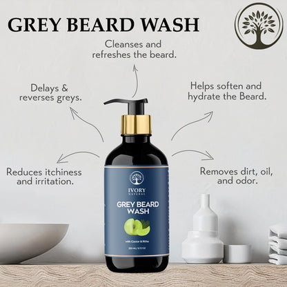 Ivory Natural - Grey beard Combo Benefits