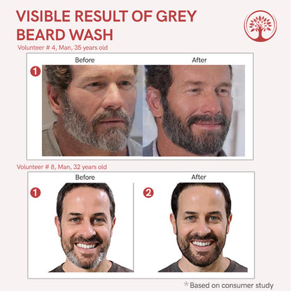 Ivory Natural - Grey beard Combo Before & After