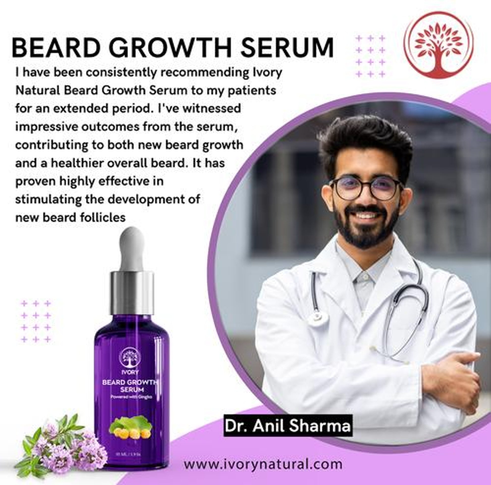Ivory Natural Beard Growth Serum Doctor  Recommendation