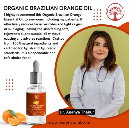 recommended by doctors for orange essential oil for skin
