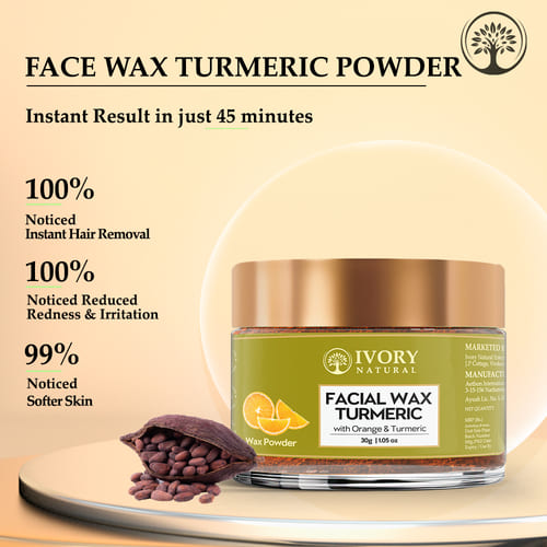 Ivory Natural Facial Wax with Turmeric Powder Customer Review Image