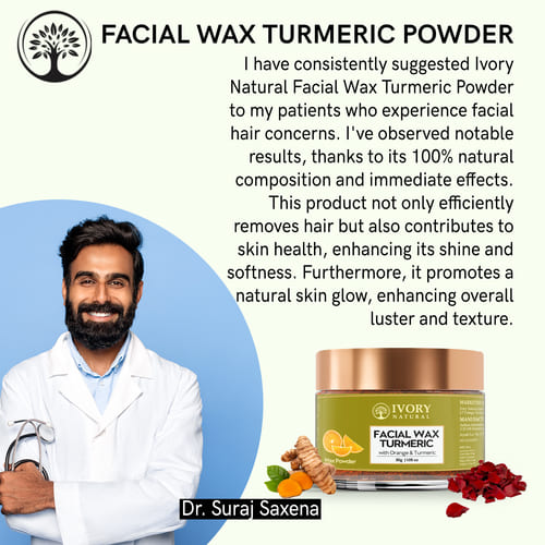 Ivory Natural Facial Wax with Turmeric Powder Doctor Image