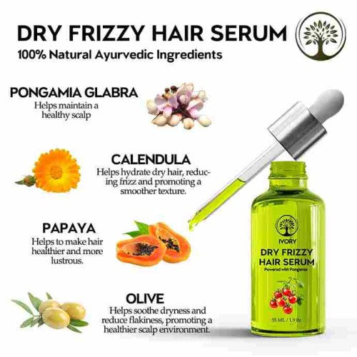 Ivory Natural Dry Frizzy Hair Serum Ingredients
