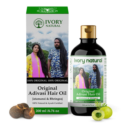 Ivory Natural Original Adivasi Hair Oil  Mian Image with Box