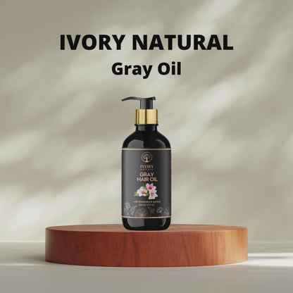 Anti Grey Hair Oil (100% Ayush Ministry Certified) - White Hair To Black Hair Oil - For Grey Hair - Both Men & Women